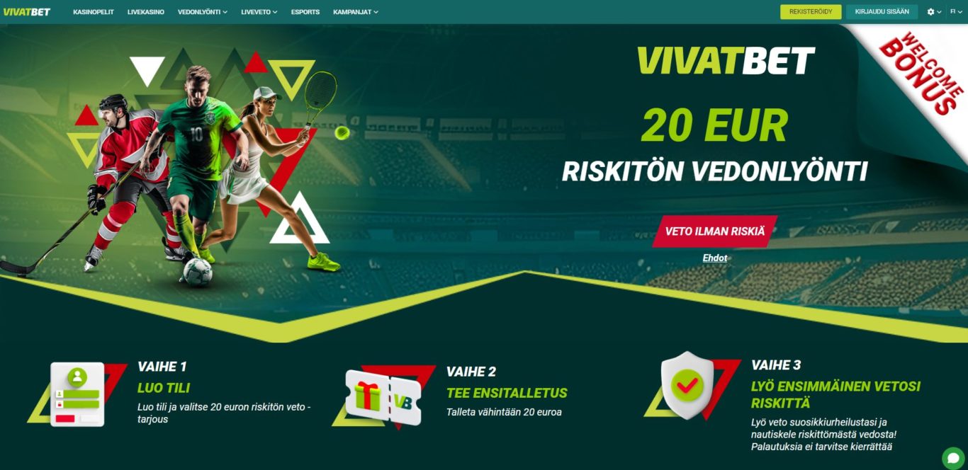 20 EUR riskitön pelaaminen: Parhaat Vivatbet Bonus Code -tarjoukset urheilupelaamiseen